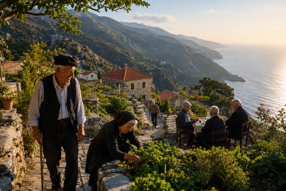 Ikaria active elderly community